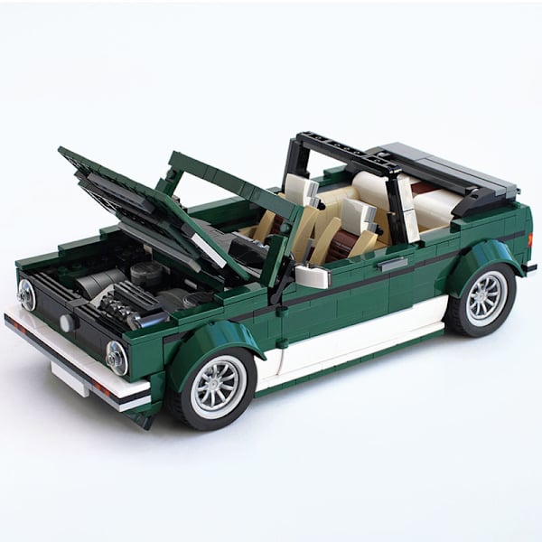 tekniska block Open top golf tegel bil modell MOC 26778 city