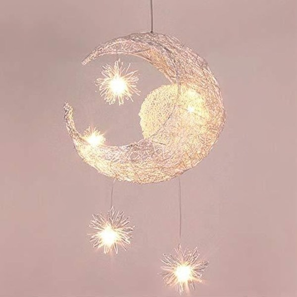 Ljuskrona industriell upphängning moon star led taklampa