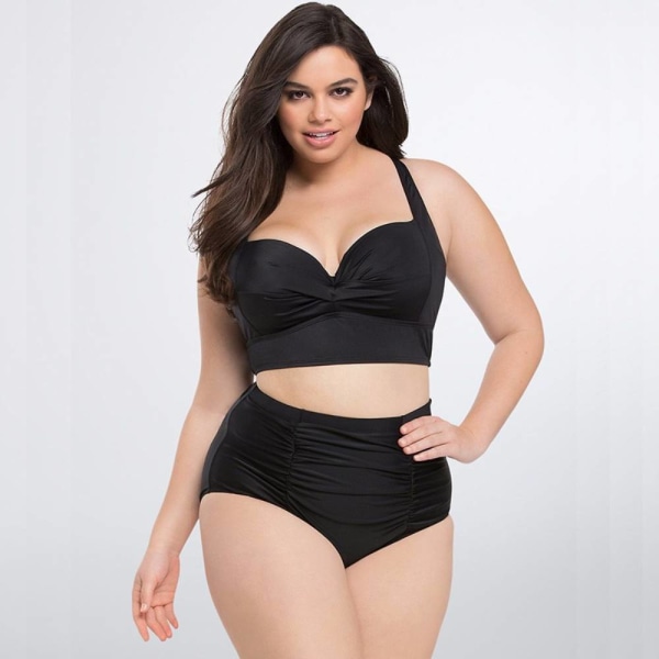 Europeisk och amerikansk print , samlad bikinisplit Colorful XL