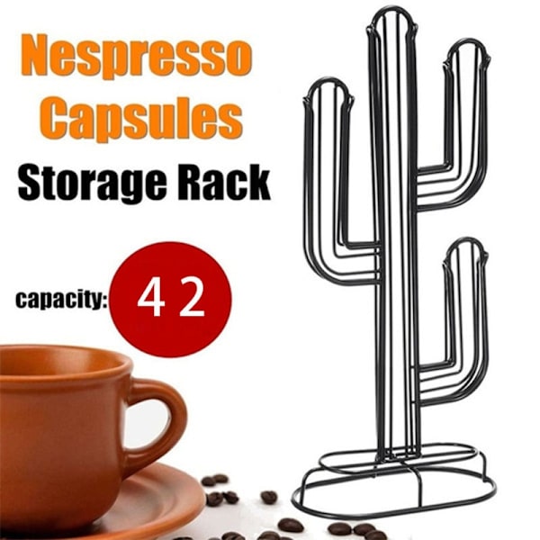 Nespresso Cactus Rack Hållare för displayhållare i rostfritt stål