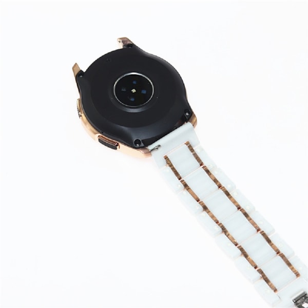 20 mm, 22 mm keramiskt armband för Samsung GALAXYWatchs2S/3S/4 Black 22mm