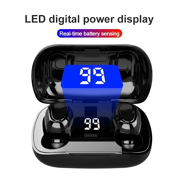 L21 Pro TWS Bluetooth trådlösa hörlurar Vattentät stereo