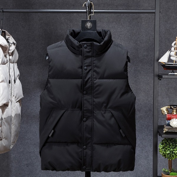 Vinter Herr Plus Size L Parkas väst Huvtröja