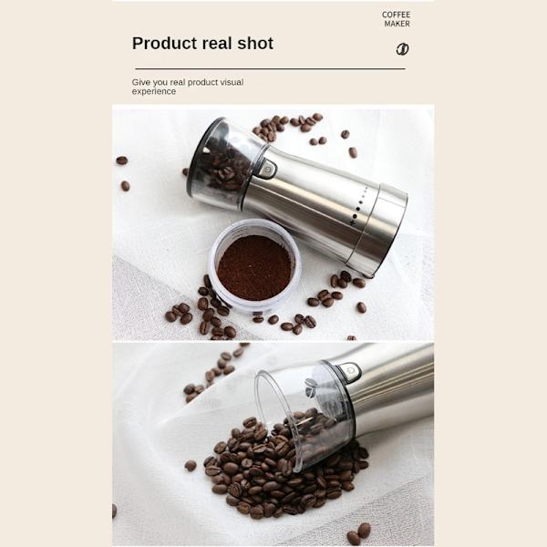 Keramiska burr rostfritt stål akryl kaffekvarnar
