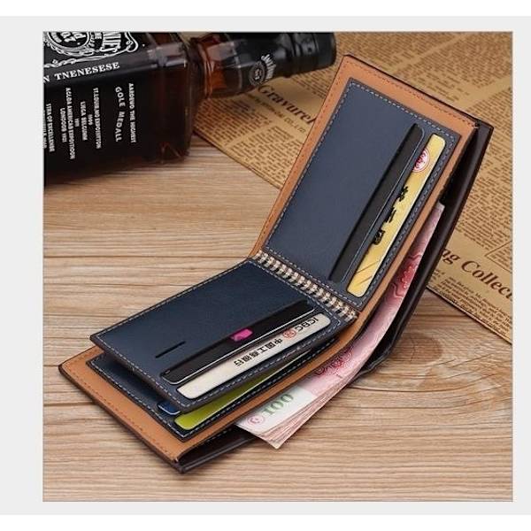 1st Herrmode Billfold Läderplånbok Kreditkortsväska