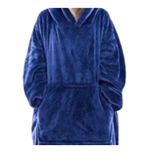 Bärbar filttröja för resor och utomhus Dark blue