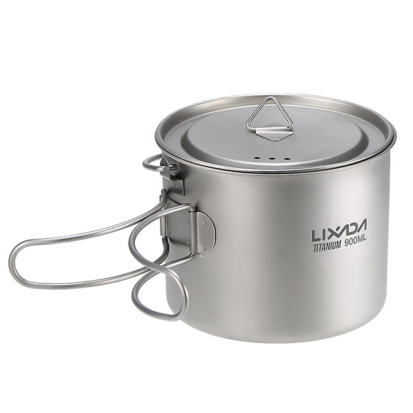 Lixada 900ml ultralätt titan mugg bärbar hängande