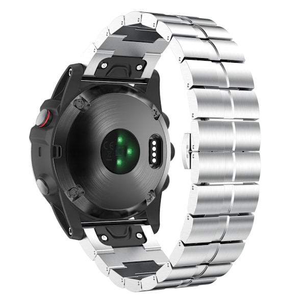 26 mm rem, lämplig för Garmin Fenix5X/3/3HR Quick-release Silver