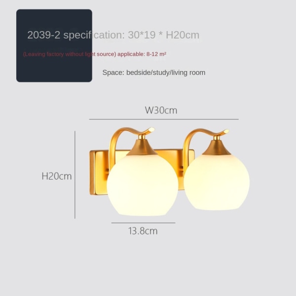 Vägglampa inomhus, kreativ enkelhet, modern stil, 2039 Gold