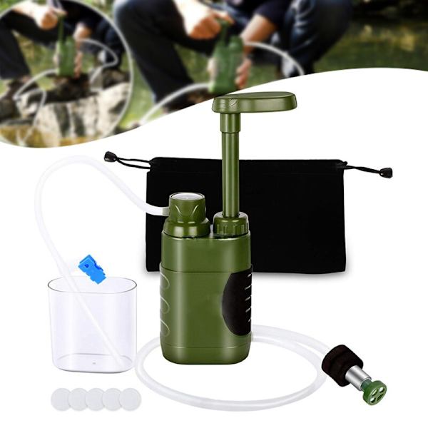 Utomhus singelsoldat vattenrenare Field Survival