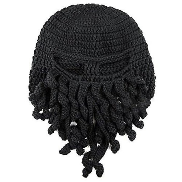 Tentakel Octopus Cthulhu Stickad mössa Cap Wind Ski Mask Green