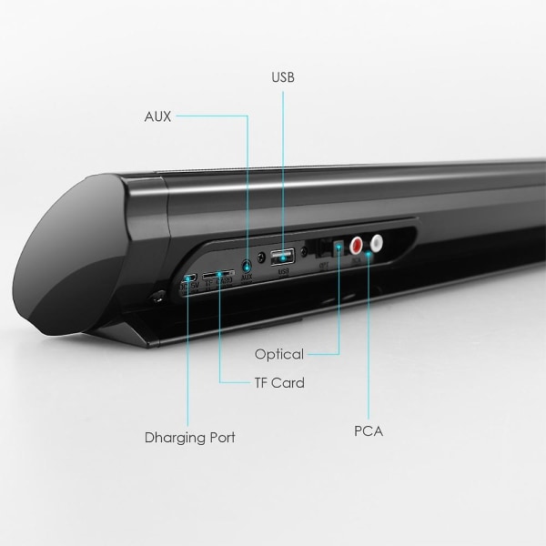 20w kolumn trådlös Bluetooth-kompatibel högtalare TV Soundbar