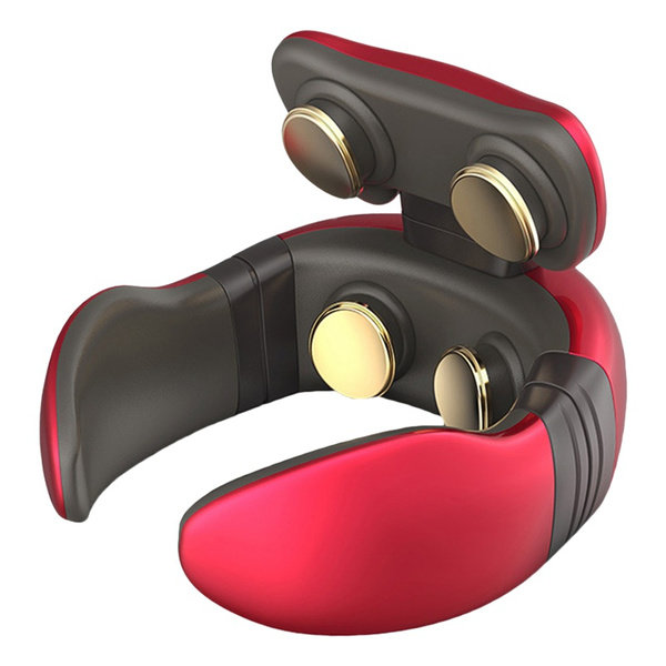 Uppladdningsbar Smart 4D Pulse Uppvärmd Neck Massager Avlastning