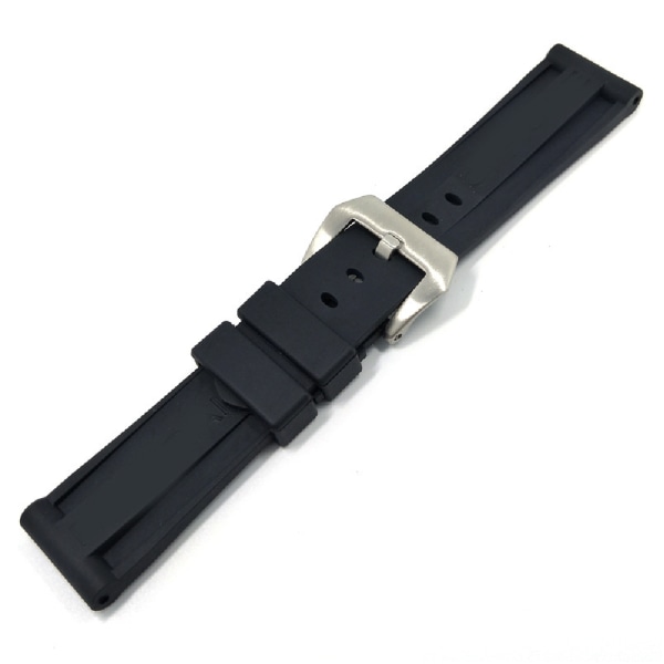 22/24/26 mm watch , sportvattentätt TPU-gummi i silikon Black  26mm