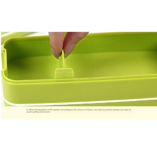 Lunchlåda i plast, bärbar dubbellager lämplig för Green