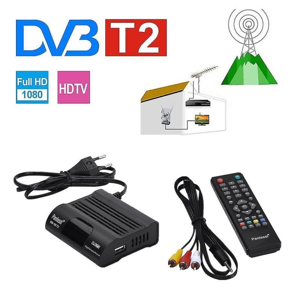Dvb-t2 Hevc 265 Mottagare Satellit Wifi Gratis Digital TV Box