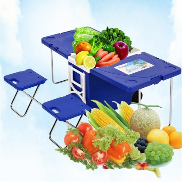 Uppgradera Multi Function Outdoor Rolling Cooler Vikbar picknick