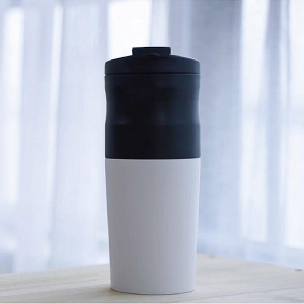 Elektrisk kaffekopp i rostfritt stål 427ml Kvarn dubbel