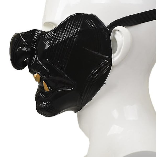 Grimas mörka män och kvinnor halvansikte latexmask