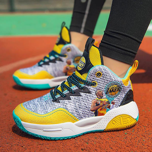 Barn Basketskor Andas Sneakers Trendiga Casual Yellow 32