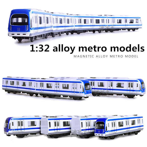 1:32 legerade tunnelbanemodeller, magnetiskt fordon med hög simulering