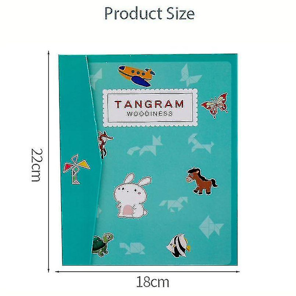 Magnetisk pussel Jigsaw Tangram Thinking Training Game Baby