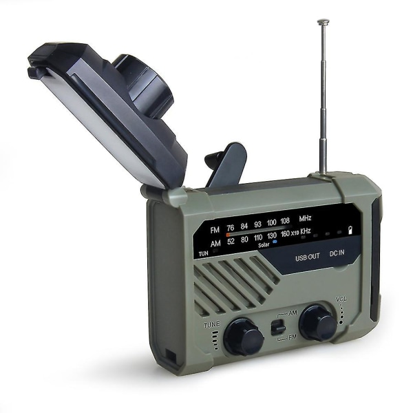 Emergency Radio 2000mah Handvev Solar Radio Portable 2000mAh Red Style4