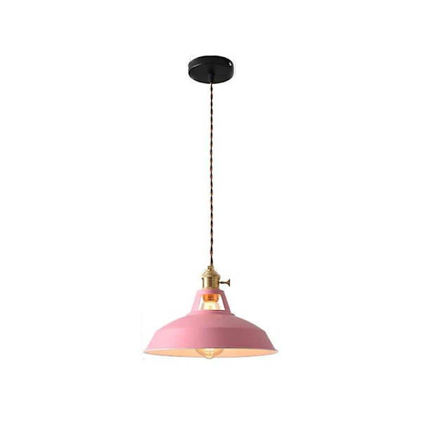 Retro industriell stil färgglad restaurang kök hem lampa Pink 3 Cool white