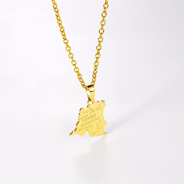 (Demokratiska republiken Kongo) Nation Map Pendant