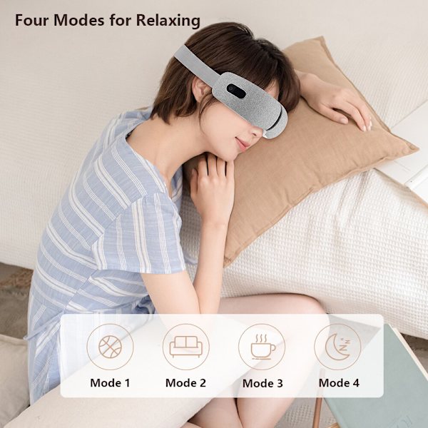 Elektrisk Eye Massager Med Värme Vibration Lufttryck För