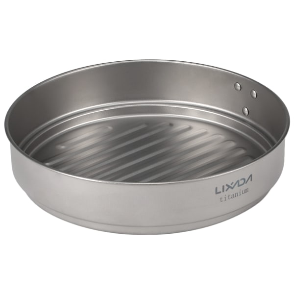 Lixada 1400ml Titanium Stekpanna Ultralätt Grill Stekpanna