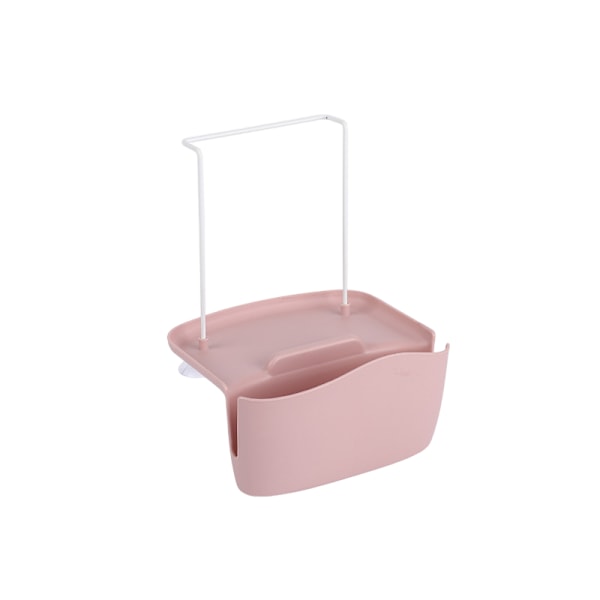Avloppsstativ i plast med handfat för kran Lämplig för svamp Pink