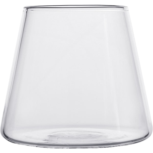 Högt borosilikatglas, förtjockat glas är lämpligt för