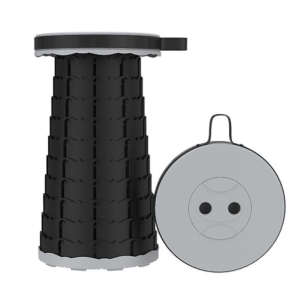 Fällbar pall Travel Camping Teleskoppall GREY