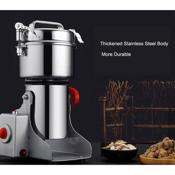 Rostfritt stål elektrisk kaffekvarn Maskin Spannmål Kryddor