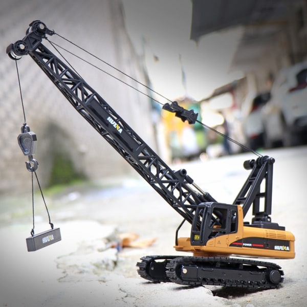 Ny 1:50 Huina Diecast Toy Crawler Crane Model Alloy