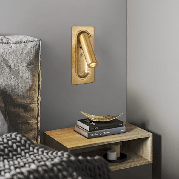 Infälld vägglampa inomhus, enkel modern och utsökt Copper
