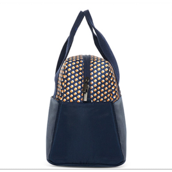 Fashion Dot Print Portable Cooler Lunch Bag Thermal
