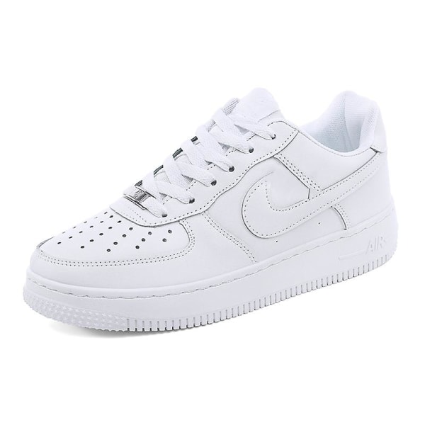 Män Sneakers Andas Kvinnor Skateboard Skor Löpning White 44