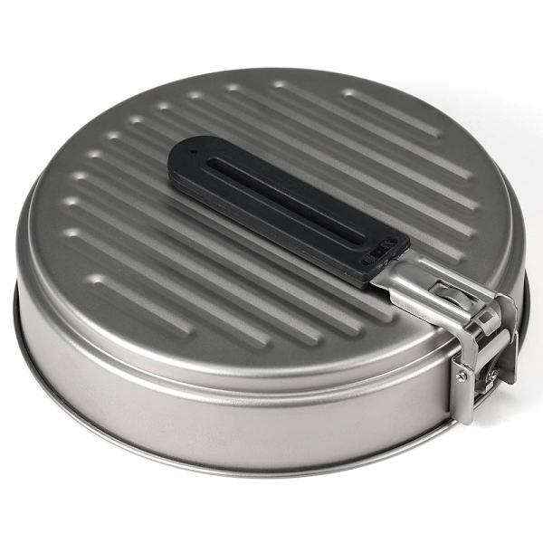 Lixada 1400ml Titanium Stekpanna Ultralätt Grill Stekpanna
