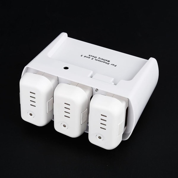Ocday White 3 In 1 3 Port Batteri Dock Batteriladdare För