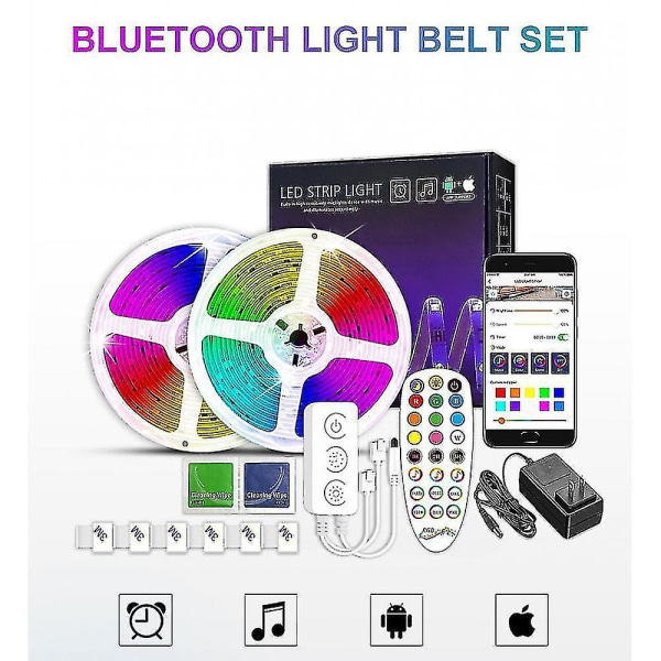 10m Ljus Med Magic Led Ljus Med Bluetooth Ljus 5050