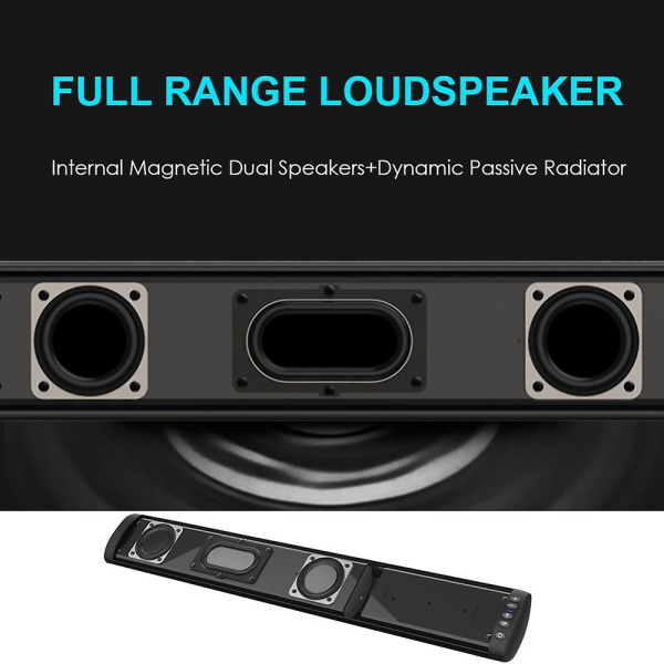 20w kolumn trådlös Bluetooth-kompatibel högtalare TV Soundbar