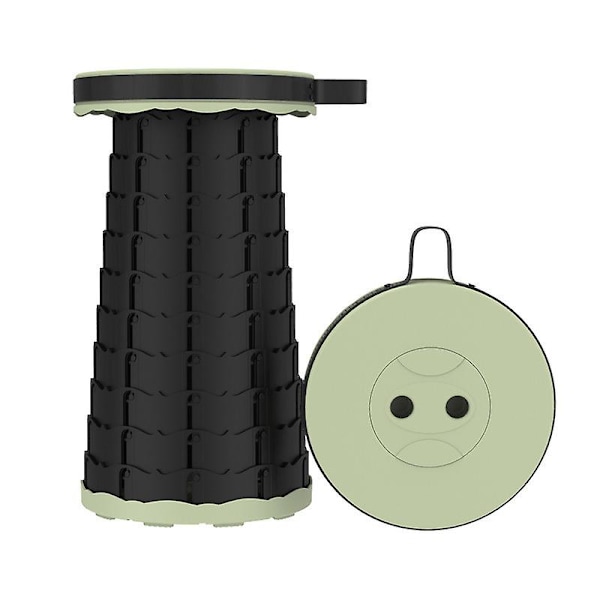 Fällbar pall Travel Camping Teleskoppall LIGHT GREEN