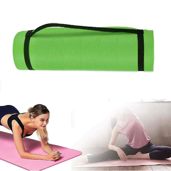 Träningsmatta, halkfri, extra tjock yogamatta, pilatesmatta,
