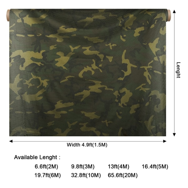 75D Camouflage Mesh Tyg Eye Camouflage Shade Net Living