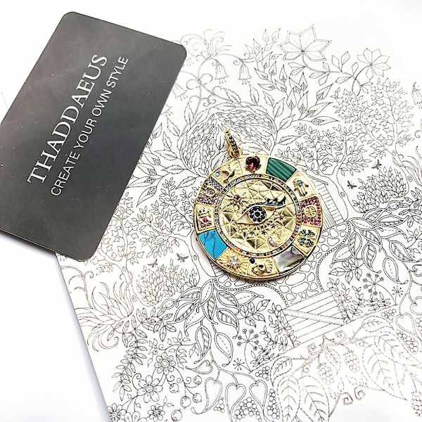 Hänge amulett Magiska Lucky Symboler, sommar gyllene smycken