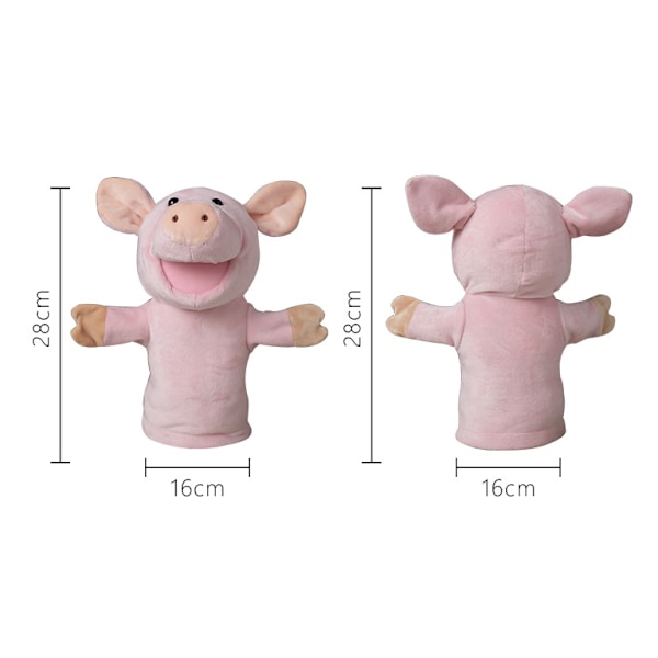 Kawaii Pig Hand Puppets Baby Djur Pedagogisk Hand
