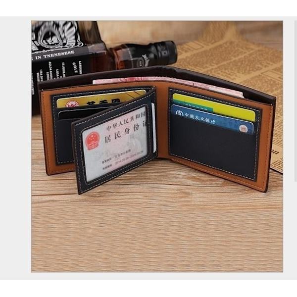1st Herrmode Billfold Läderplånbok Kreditkortsväska