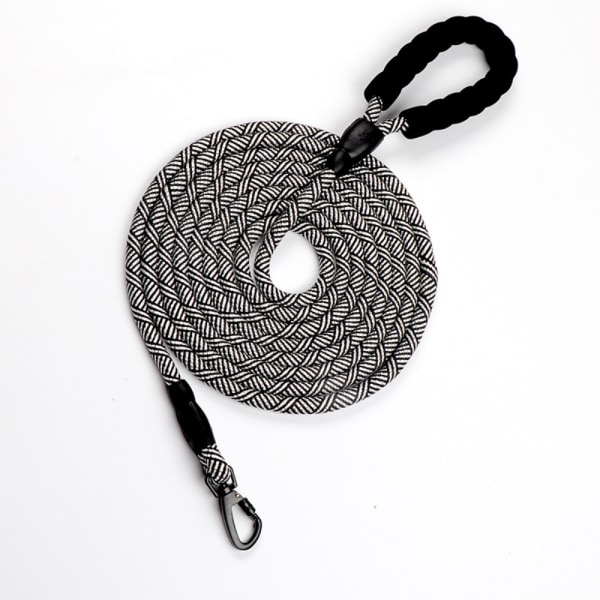 4,5 m hundkoppel, hundkoppel för friluftsliv med fjäderkrok Black